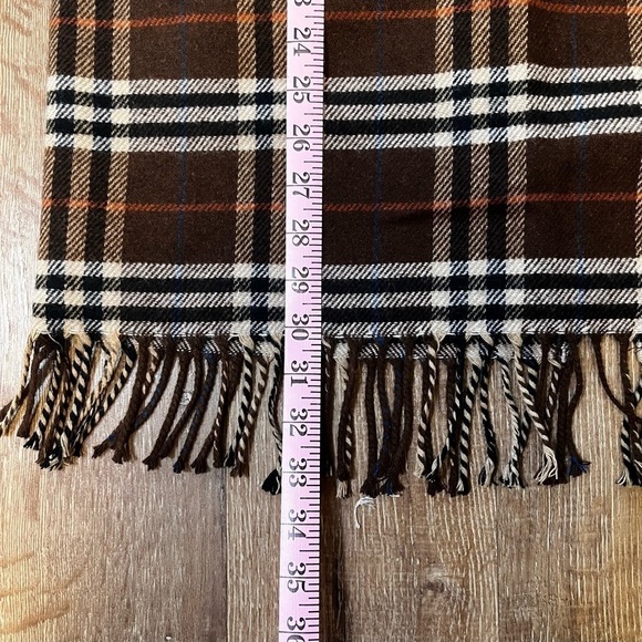 WORTHINGTON Plaid Wool Blend Fringe Academia Midi Skirt. Size US 6 Petite - Picture 8 of 9